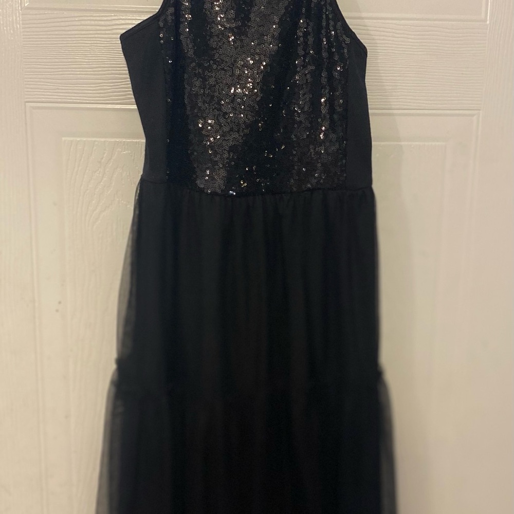 Cat & Jack Black Sequin Formal Dress